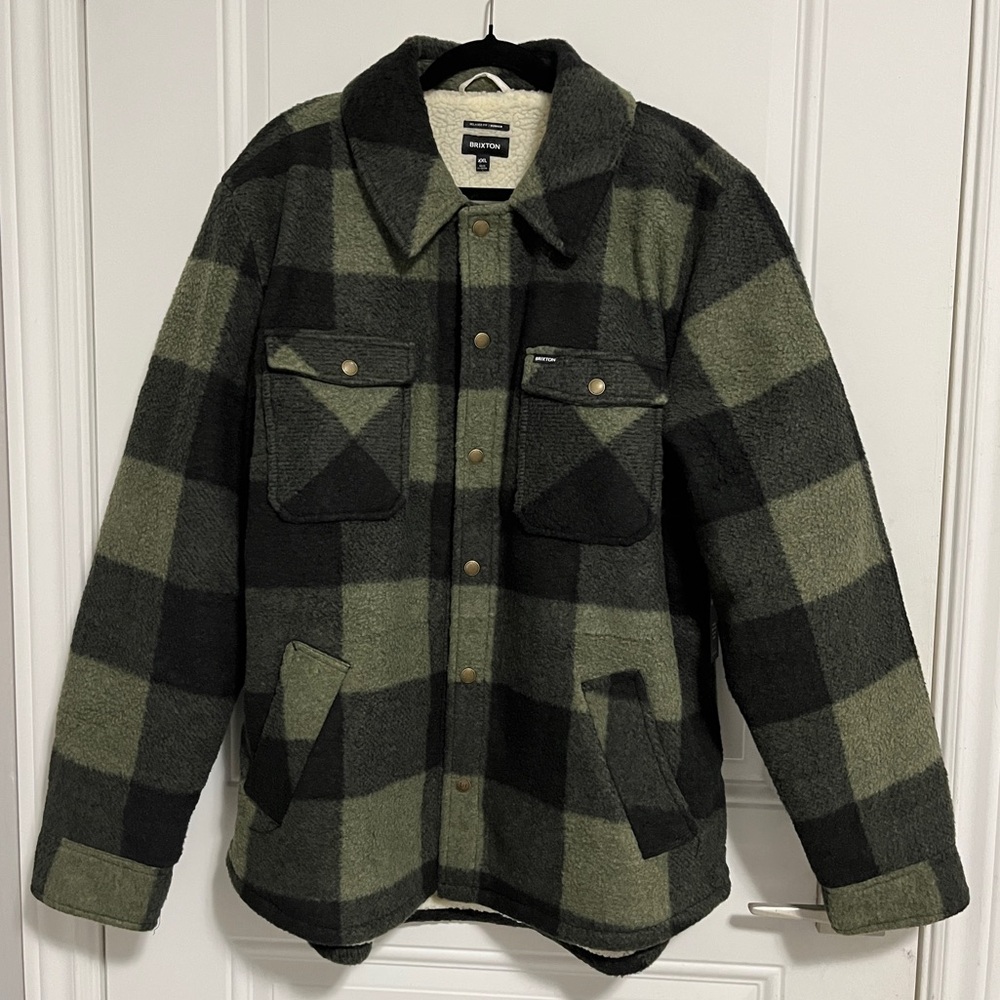 NWT - Brixton Men’s Sherpa Lined Stretch Fleece Jacket - Size XXL